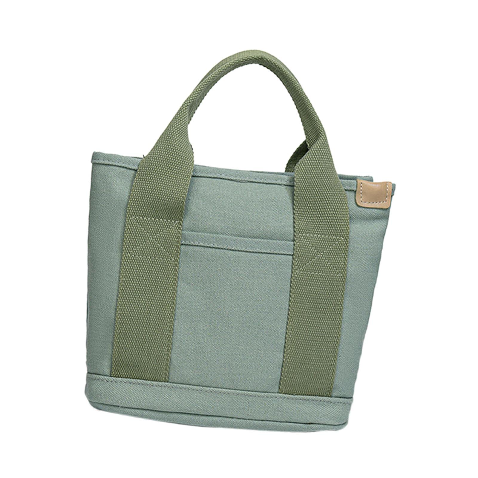 URJIX™ Top Handle Women Shoulder Bag Organizer Durable for Beach Adult Teacher Green-image-36