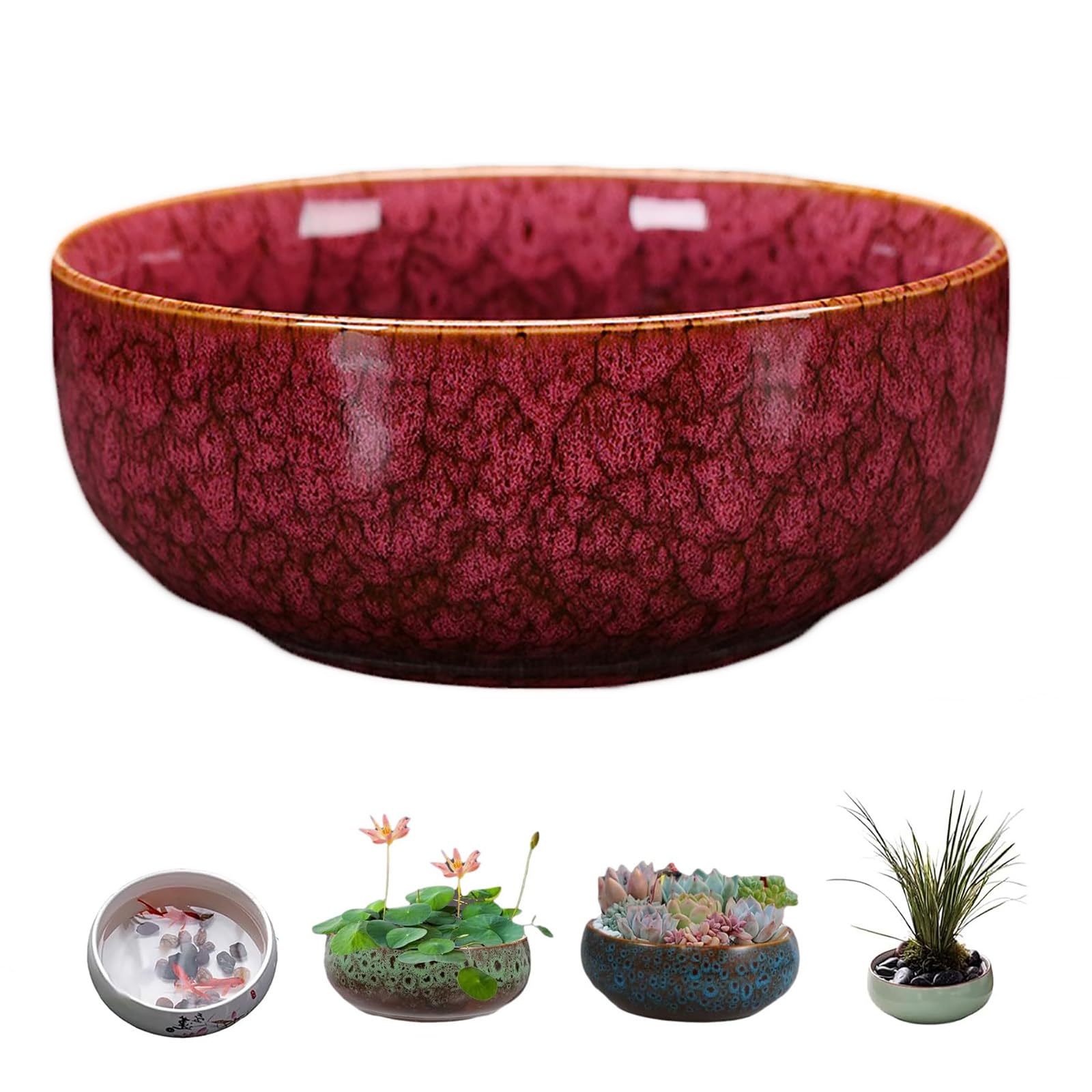 Ceramic Lotus Bowl Planter