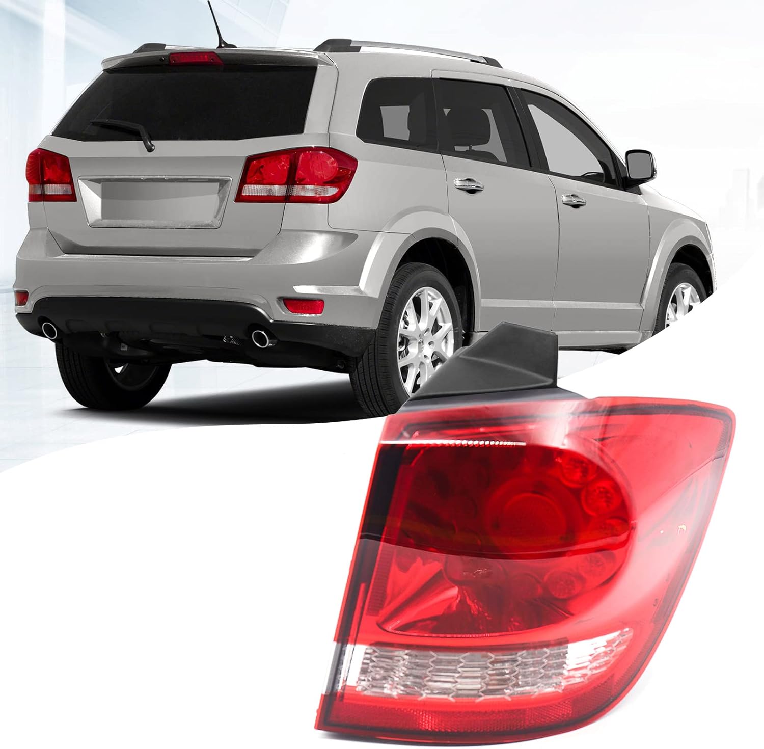 FIONE Right Rear Tail Light Assembly for Dodge Journey (Passenger Side)