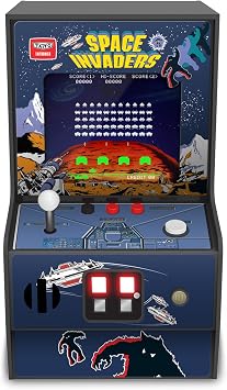 My Arcade Space Invaders Micro Player: Mini Arcade Machine Video Game, Fully Playable, 6.75 Collectible Premium Edition