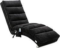 Vista 11 de Chaise Lounge de lino para interiores con función de masaje eléctrico, moderna silla reclinable para oficina, sala de estar o dormitorio