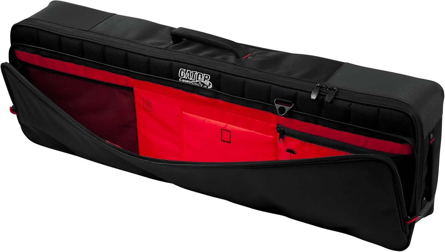 Gator Cases Pro-Go Ultimate Keyboard Gig Bag with Removable Backpack Straps, Fits Slim 61-Note Keyboards (G-PG-61SLIM)