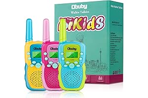 Obuby Kids Walkie Talkies 3 Pack, 22 Channels 2 Way Radio Gifts