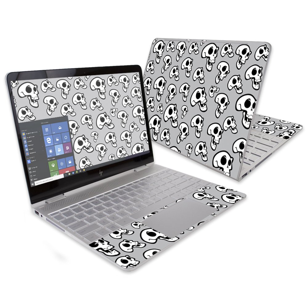 MightySkins Skin Compatible With HP Spectre x360 13" (2016) wrap cover sticker skins Laughing Skulls