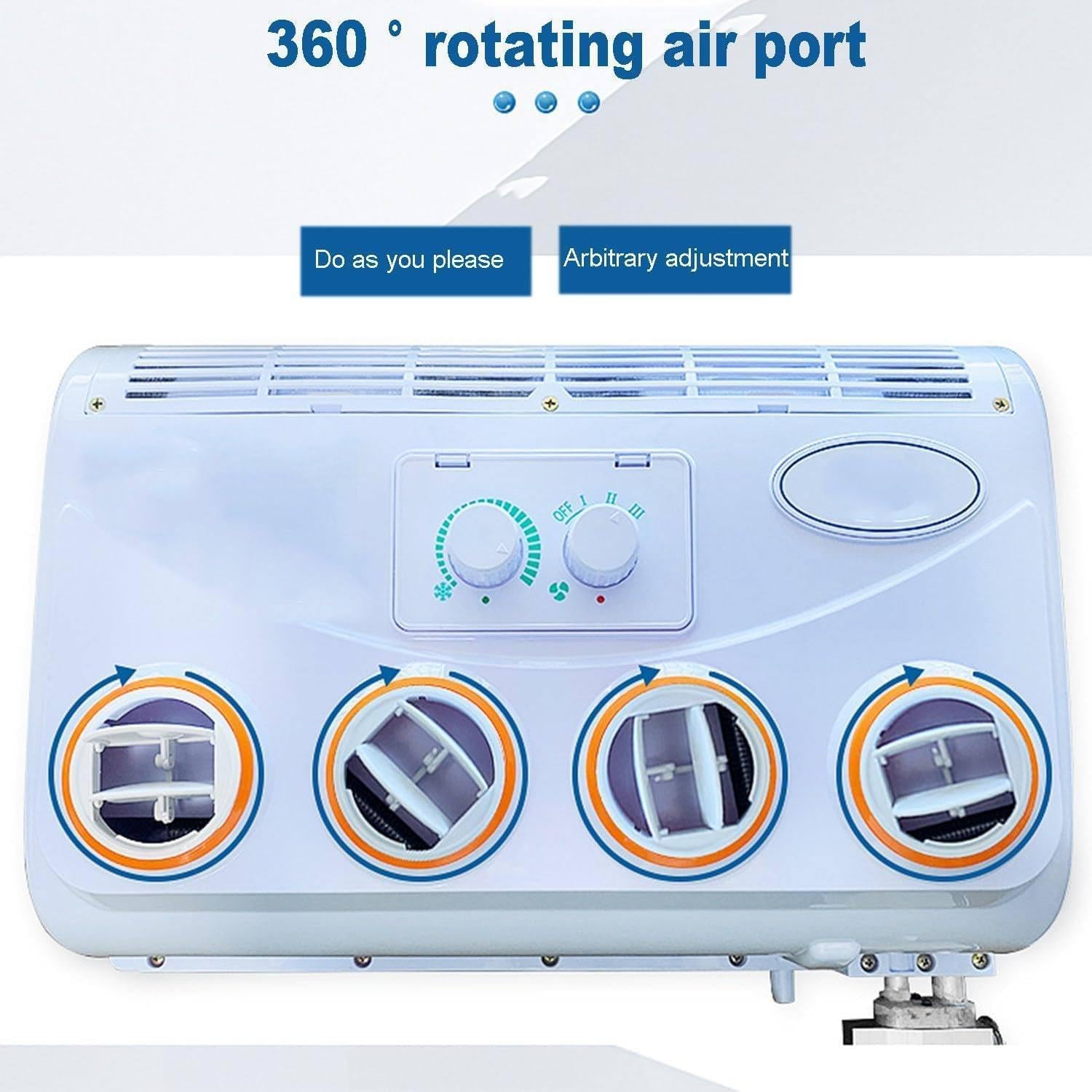 12V/24V samochodowy elektryczny klimatyzator dachowy do RV, elektryczny klimatyzator DC, jednostka RV DC, do samochodu kempingowego/ciężarówki/koparki/pojazdu inżynieryjnego/pojazdu,12V