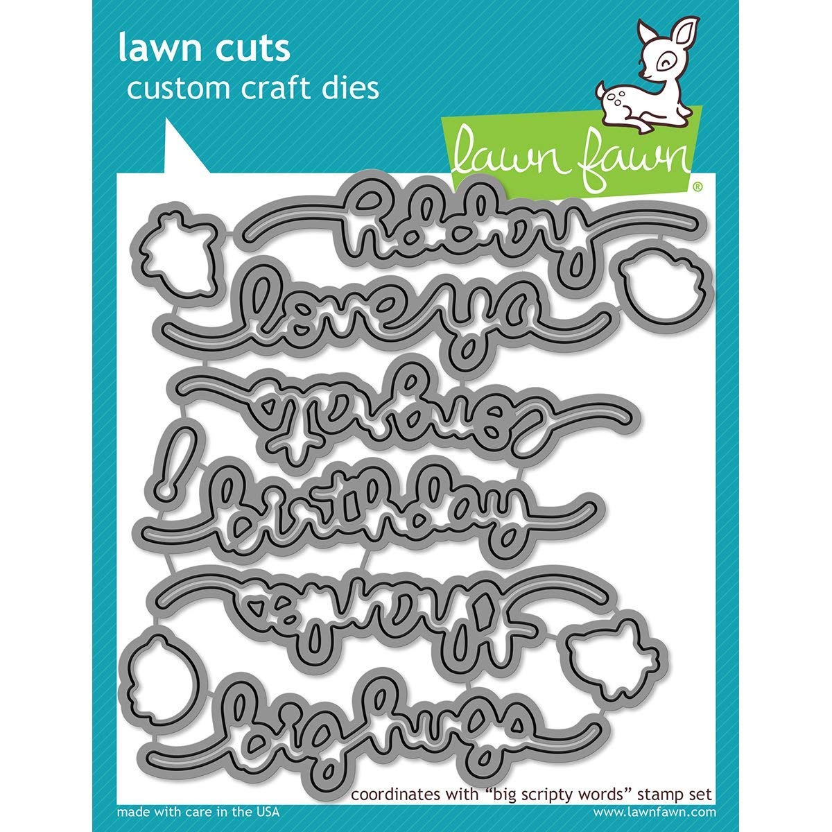 Lawn Fawn Big Scripty Words Die Set