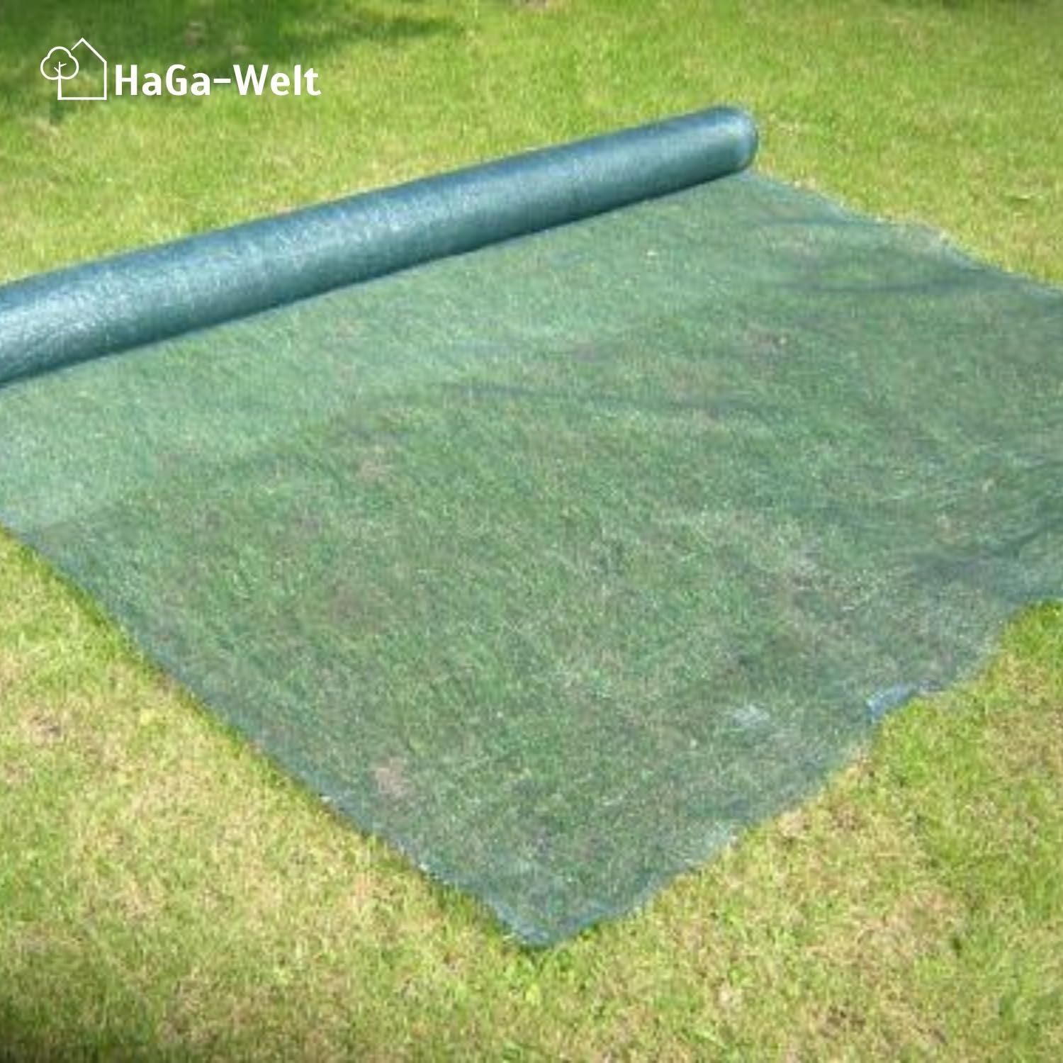 HAGA Filet d'ombrage 4 m x 5 m avec effet d'ombrage 60 % vert – Protection solaire pour clôture – occultant pour serre et potager – respirant