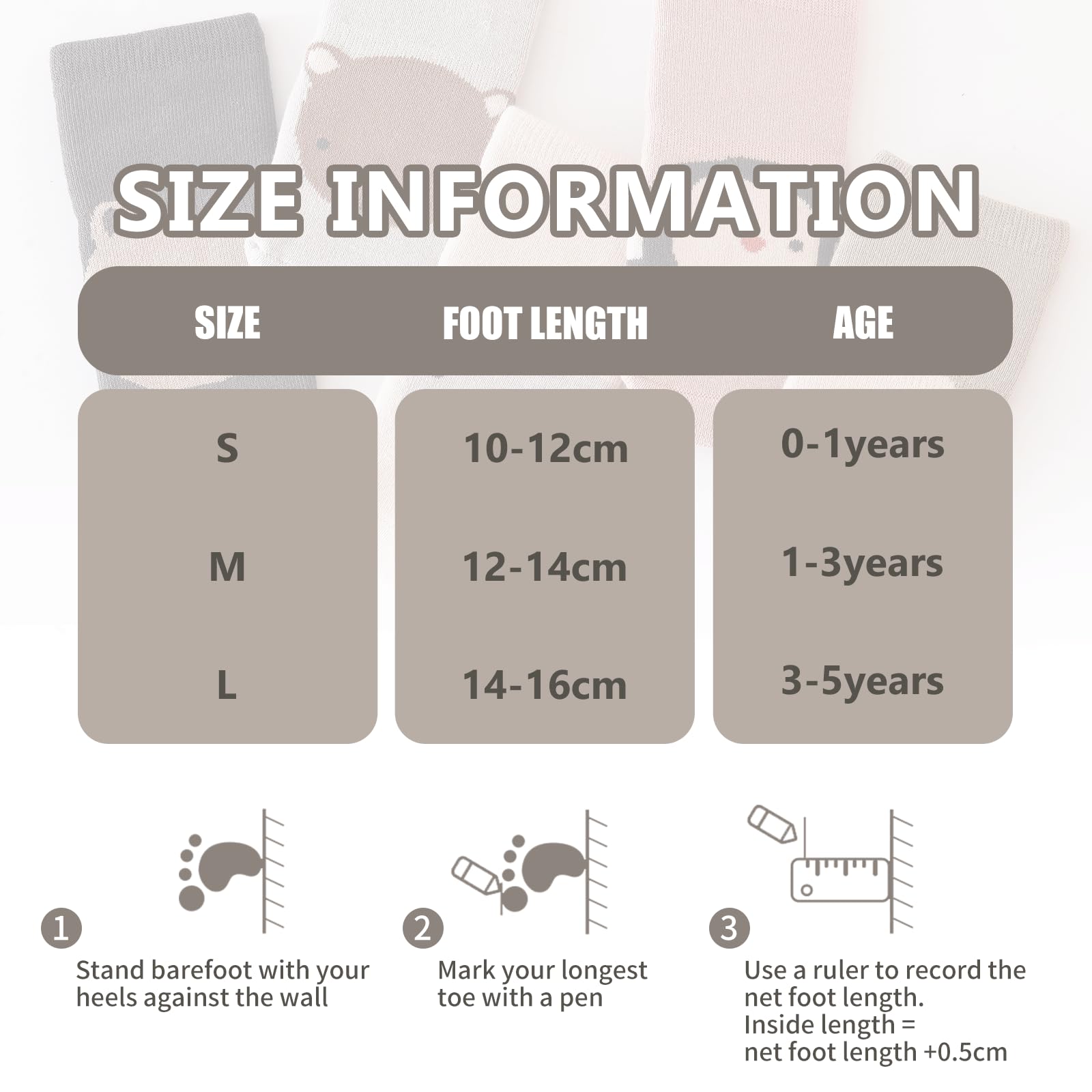 outfit spring Calzini Antiscivolo Bambino Bambina Calze Antiscivolo in Cotone Motivi Animali Neonata Bambini Calzini Invernali 0-12 Mesi 1-5 Anni Compleanno Regalo