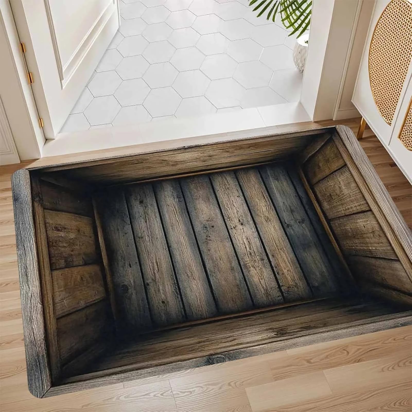 Avsmgp B 3D Carpets Optical Illusion, Vortex Doormat Indoor Rugs - Soft Non-Slip Entrance Mat- For Home,Outside Entry,Yard,Floor,Patio,,60 * 90Cm