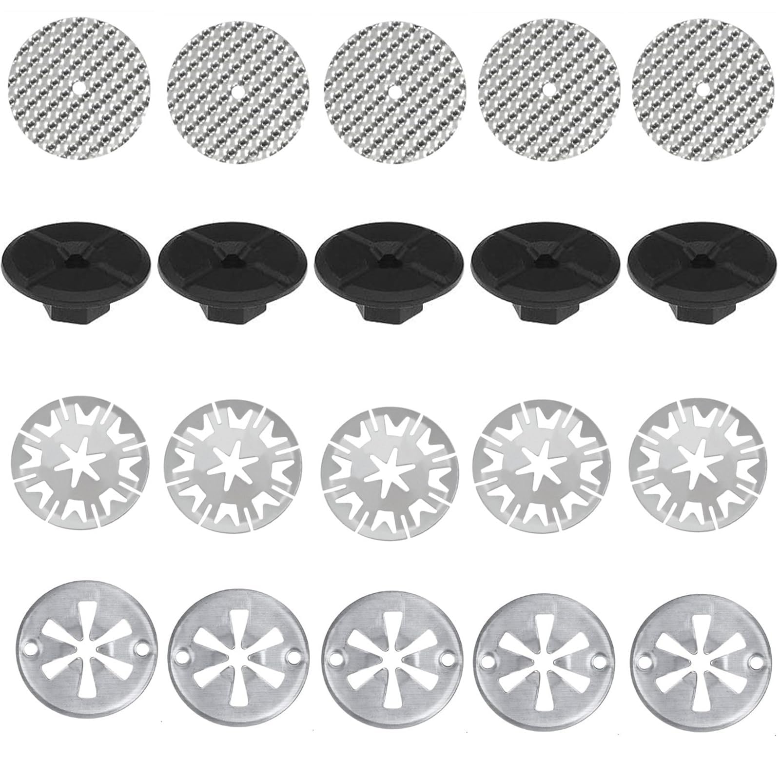 6x Hitzeschutzblech-Reparatursatz Für Auspuff – Klemmscheiben Universal, Version V3
