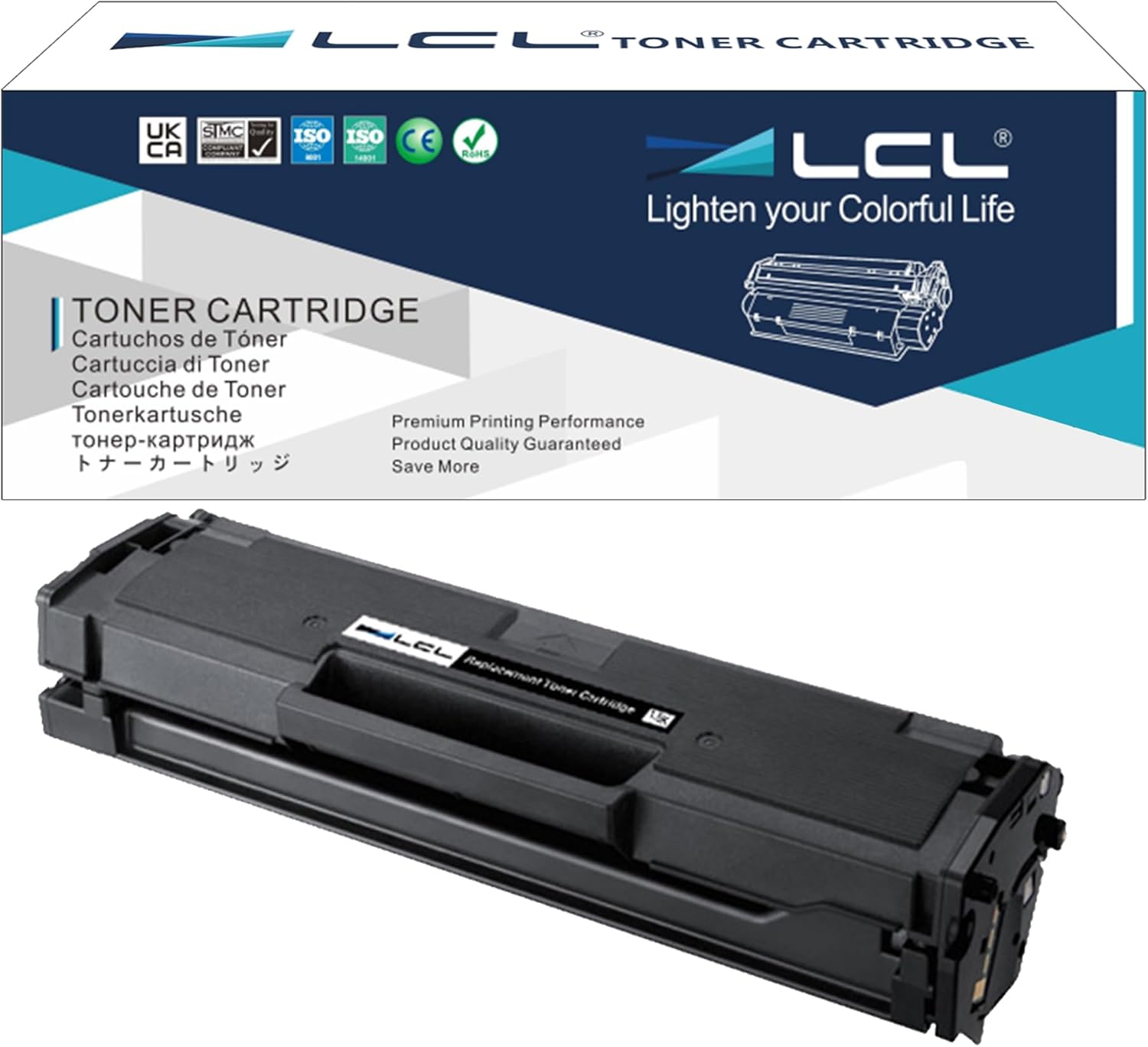 LCL Compatible Toner Cartridge for Samsung MLT-D101S (1-Pack,Black)for Samsung ML2160 2160W 2165 2165W 2168W ML-2161 ML-2166W SC-X3400F SCX-3400FW SCX-3405F SCX-3405 SCX-3406 SCX-3401 SCX-3407 SF-761P - Amazon product rated Grade A