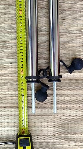 Mât Télescopique Aluminium 160-200cm - Poteau De Remplacement Pour Tentes Et Auvents