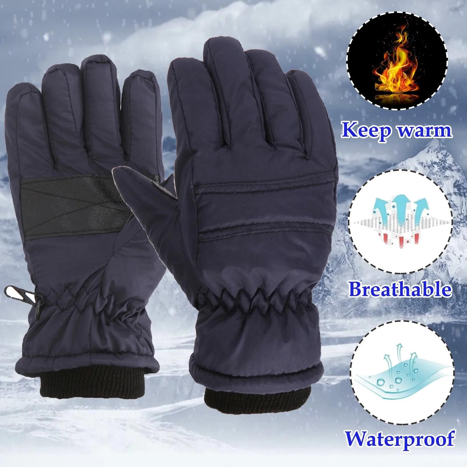 Gants Gloves Moufles Hiver Homme Femme Enfants Ski Gants Enfants Garçons Filles Patinage sur Neige Coupe Extérieur