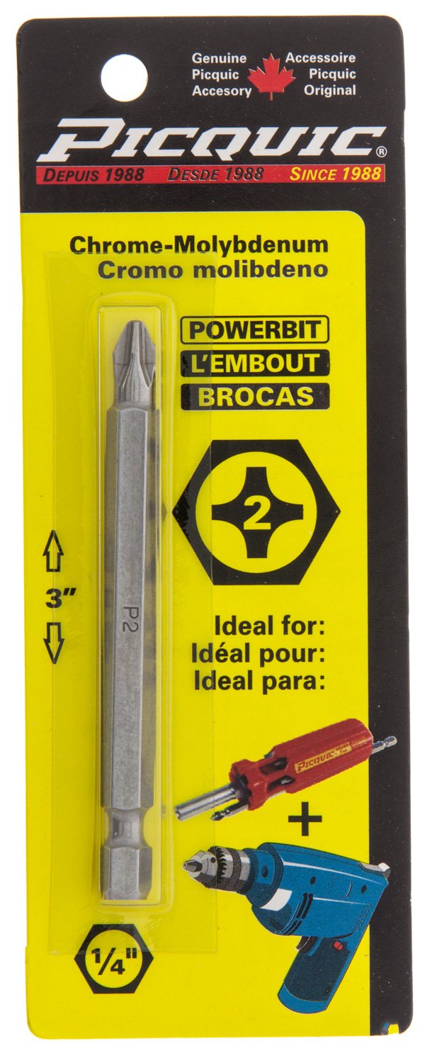 Bit, 3” Powerbit Carded - 2 Phillips
