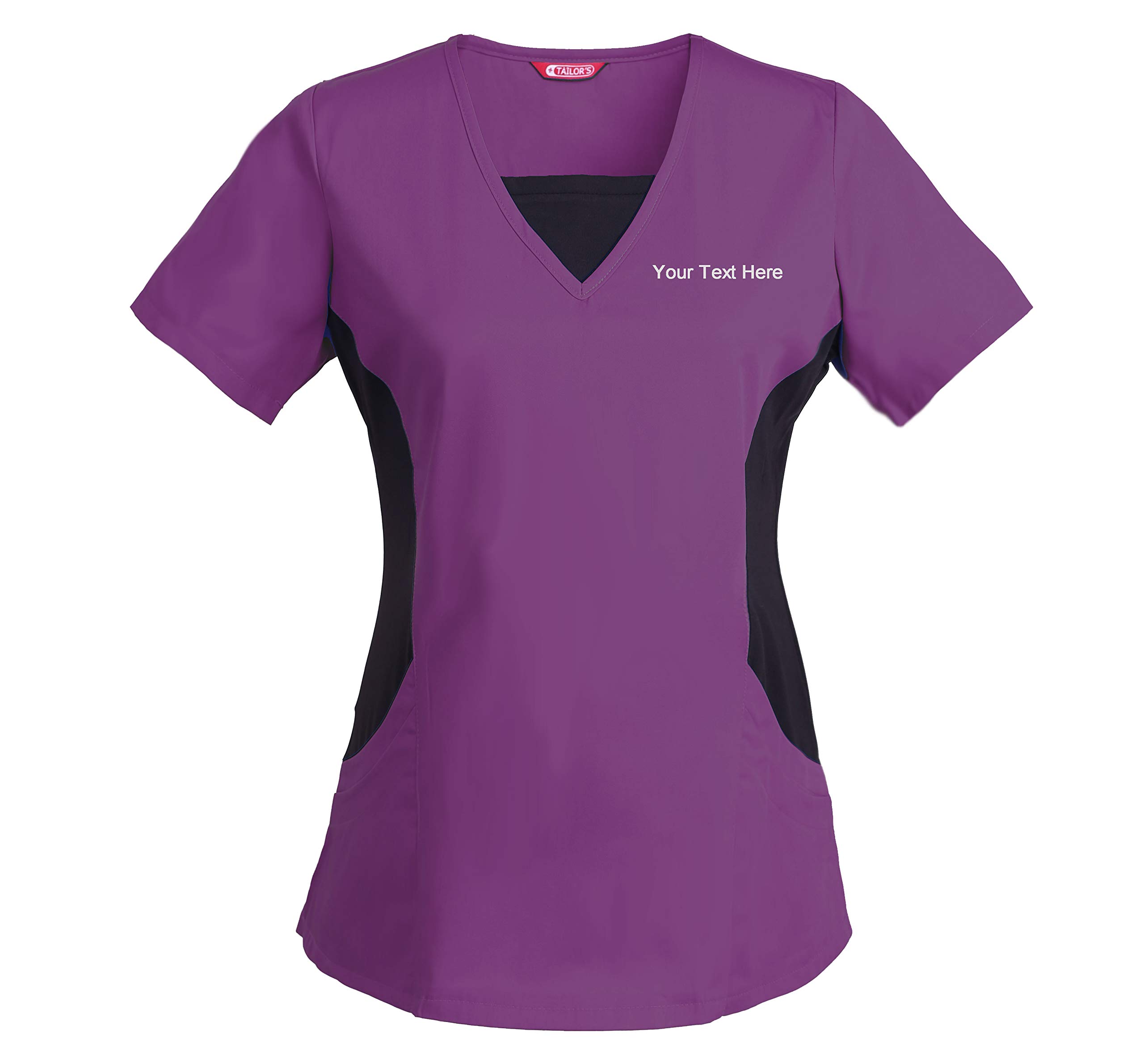 TAILOR'S Women's Personalized Scrub Tunic Medical Scrubs Hospital Scrub Tunic Customizable