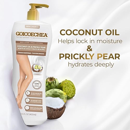 Miniatura 6 de Goicoechea Intense Nourishment Loción corporal con aceite de coco y tuna | Loción para mujer para piel seca, crema corporal e hidratante para piel