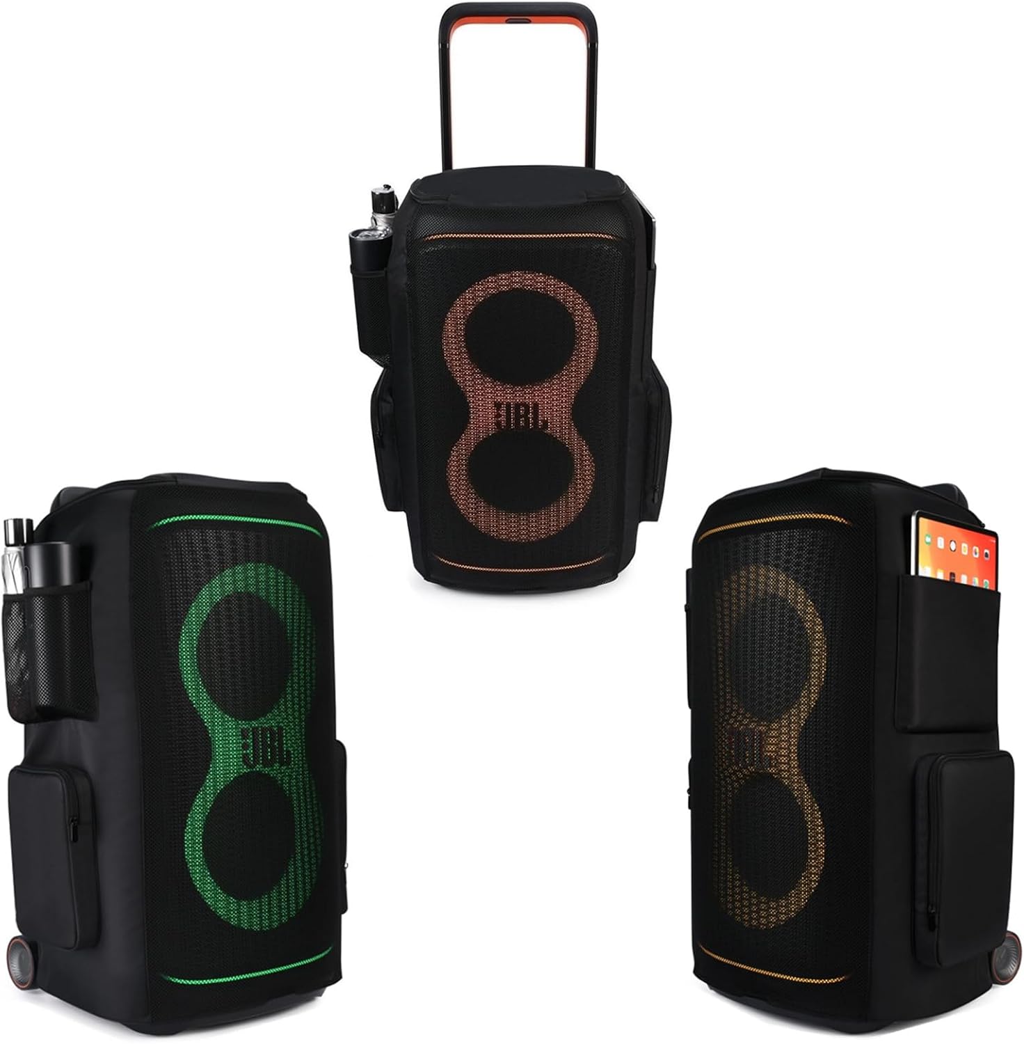 Travel Case Dust Cover for JBL PartyBox 520 - Portable Battery-Powered Party Speaker,Microphone,Charger & Accessories,Portable Protective Case Bag for JBL PartyBox 520,Black - Image 8