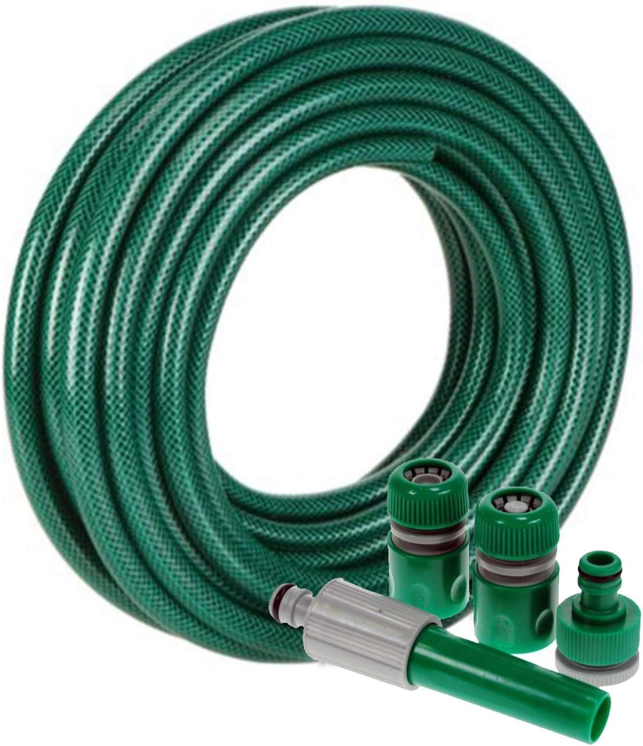 15M METRE GARDEN HOSE PIPE REEL REINFORCED TOUGH 15 METRE OUTDOOR HOSEPIPE