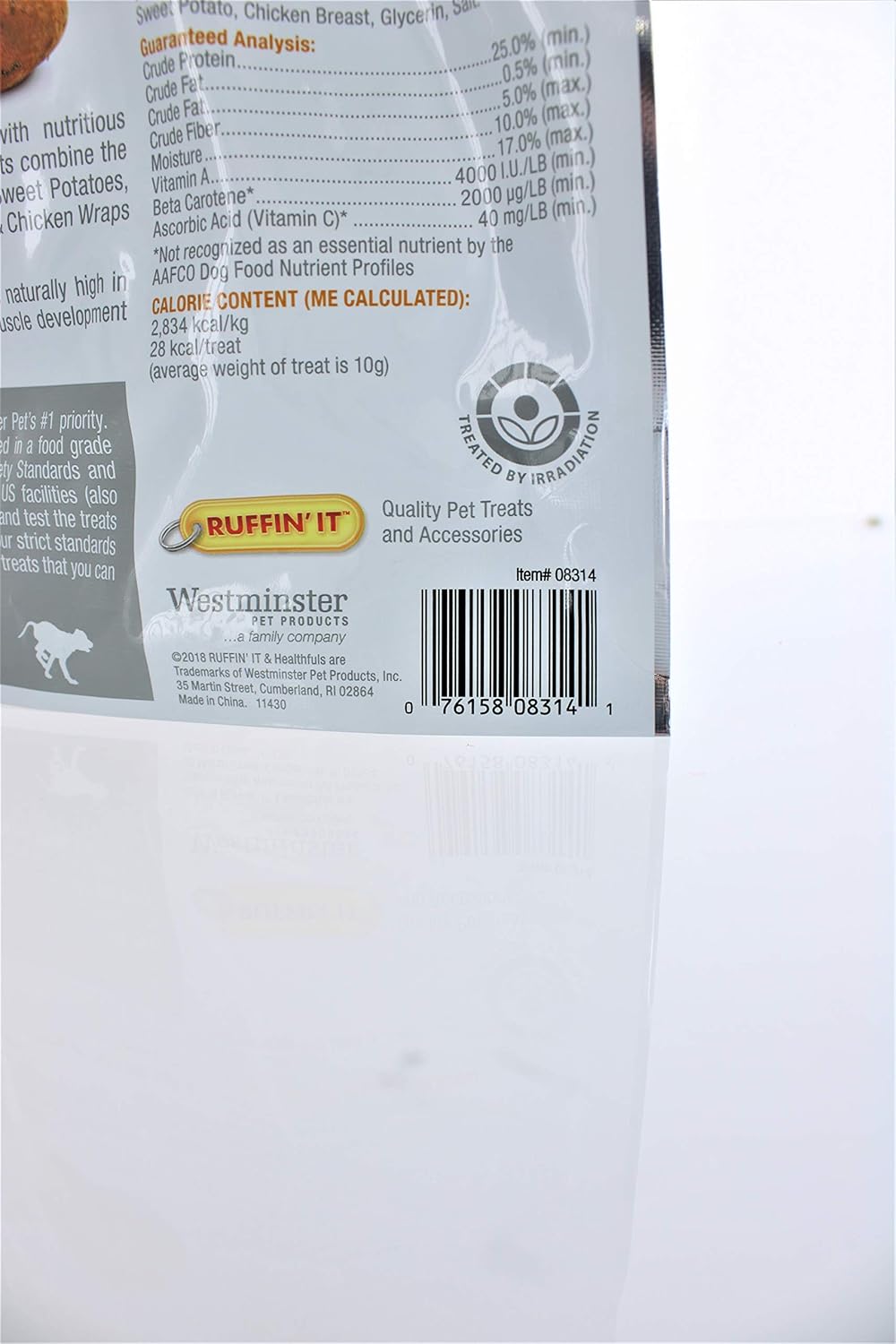 Ruffin It Sweet Potato And Chicken Wraps Dog Treat