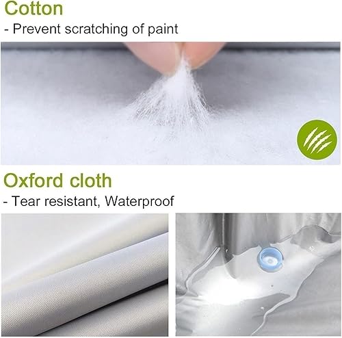 Miniatura 9 de Layers Car Cover Compatible with Mazda Mazda2 Mazda3 Mazda5 Mazda6 Waterproof All Weather Windproof Snowproof UV Anti-Bird droppings Not Easy to