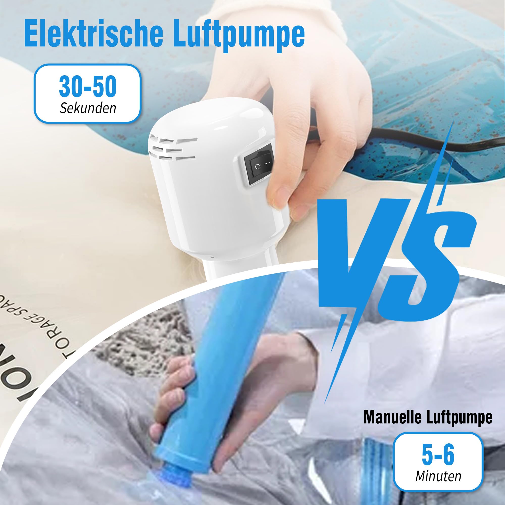 Pompa Sottovuoto Elettrica 35W - Per Vestiti E Alimenti, Portatile E Potente - Foto 6