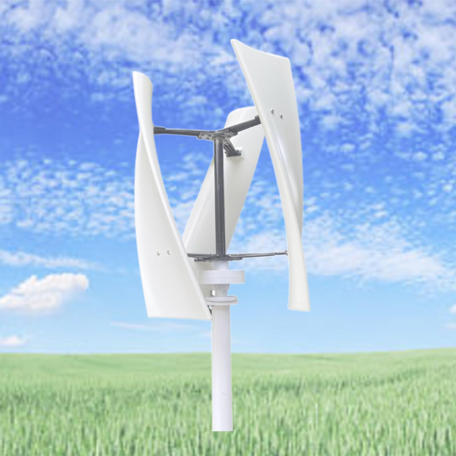 12000w No Noise Vertical Axis Wind Turbine Generator 220v 12v ...