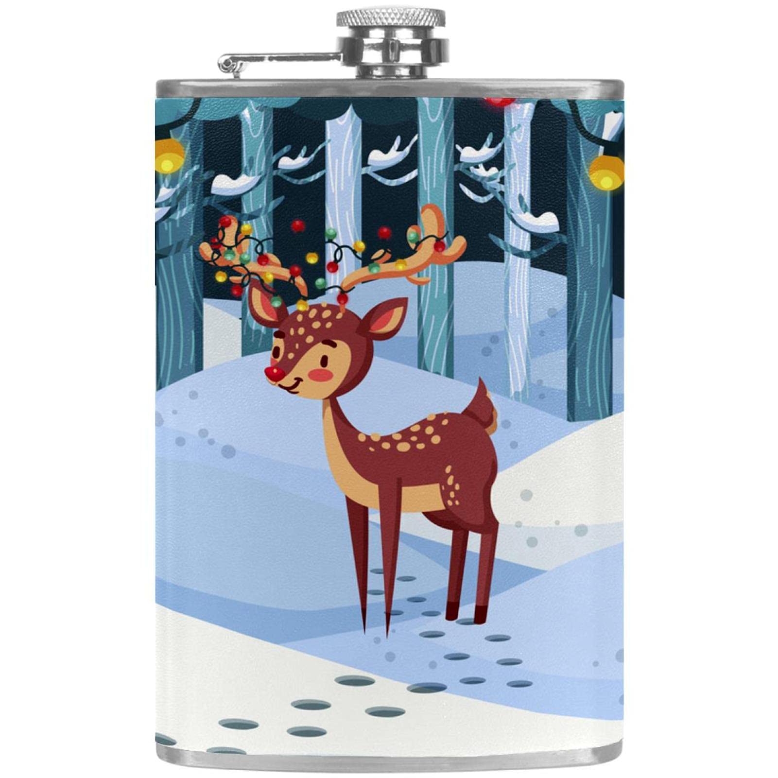 Flasque pour liqueur de Noël avec entonnoir pour bar et fête en plein air