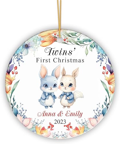 Miniatura 8 de Adorno de Navidad familiar personalizado, adorno de primera Navidad como familia de cuatro miembros, regalo con nombre para la familia, decoración