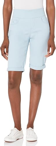 Gloria Vanderbilt Women's Amanda Pull On Bermuda Short Pale Sky