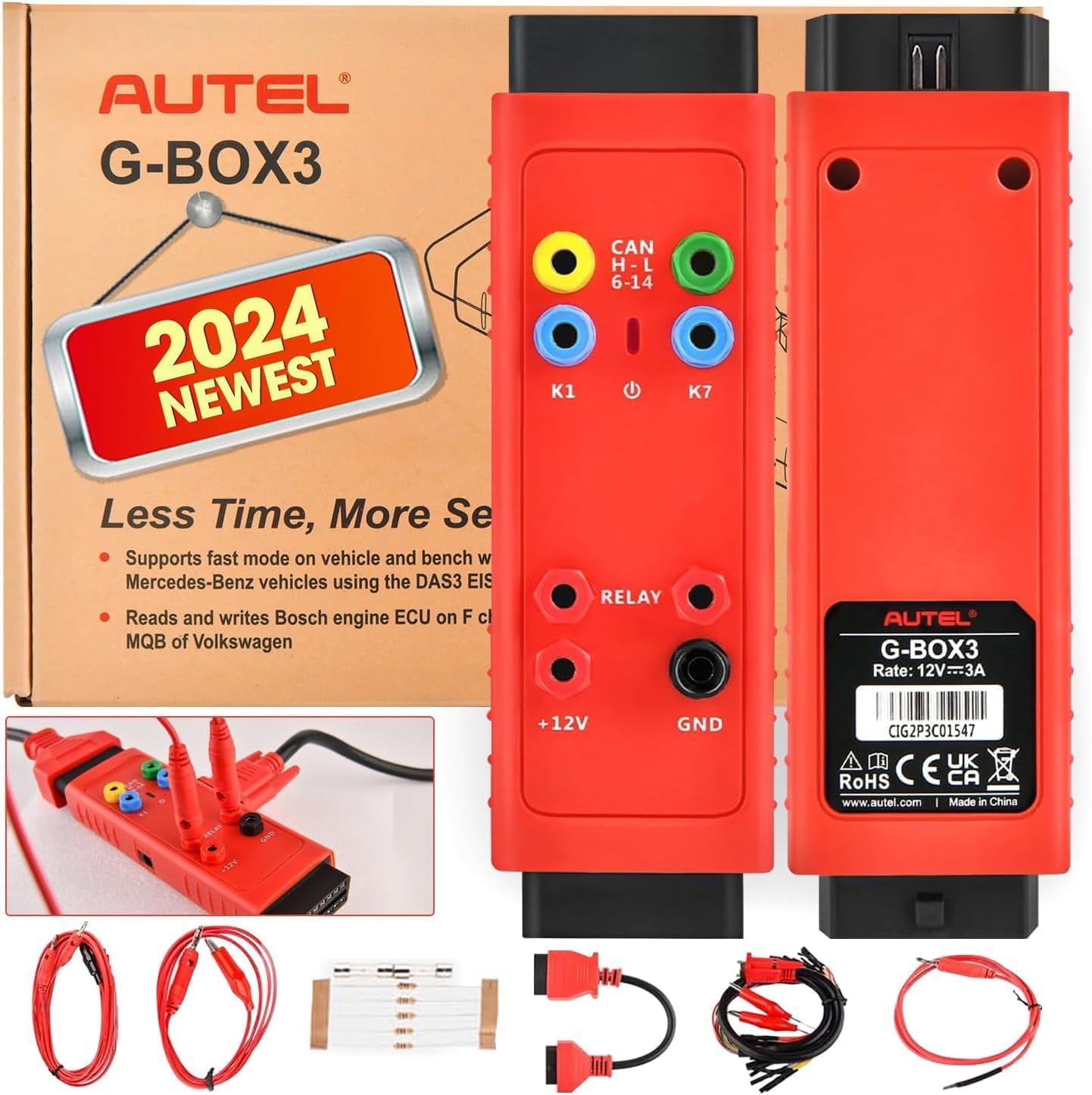 Autel GBOX3 Toets Programmering Accessoire Gereedschap (Opgewaardeerd van GBOX2) Werken met Autel MaxiIM IM508/ IM508S/ IM608/ IM608 PRO/ IM608S II/ IM608 PRO II/ IM100/ IM600 en OTOFIX IMMO Scanners