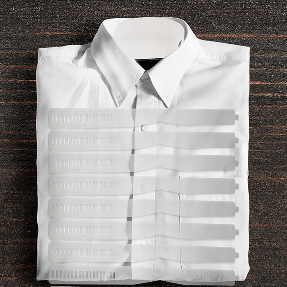 MAGICLULU 80pcs Plastic Collar Stays for Men and Women Shirt Collar Strips Practical Can be Buckled 47x3.5cm