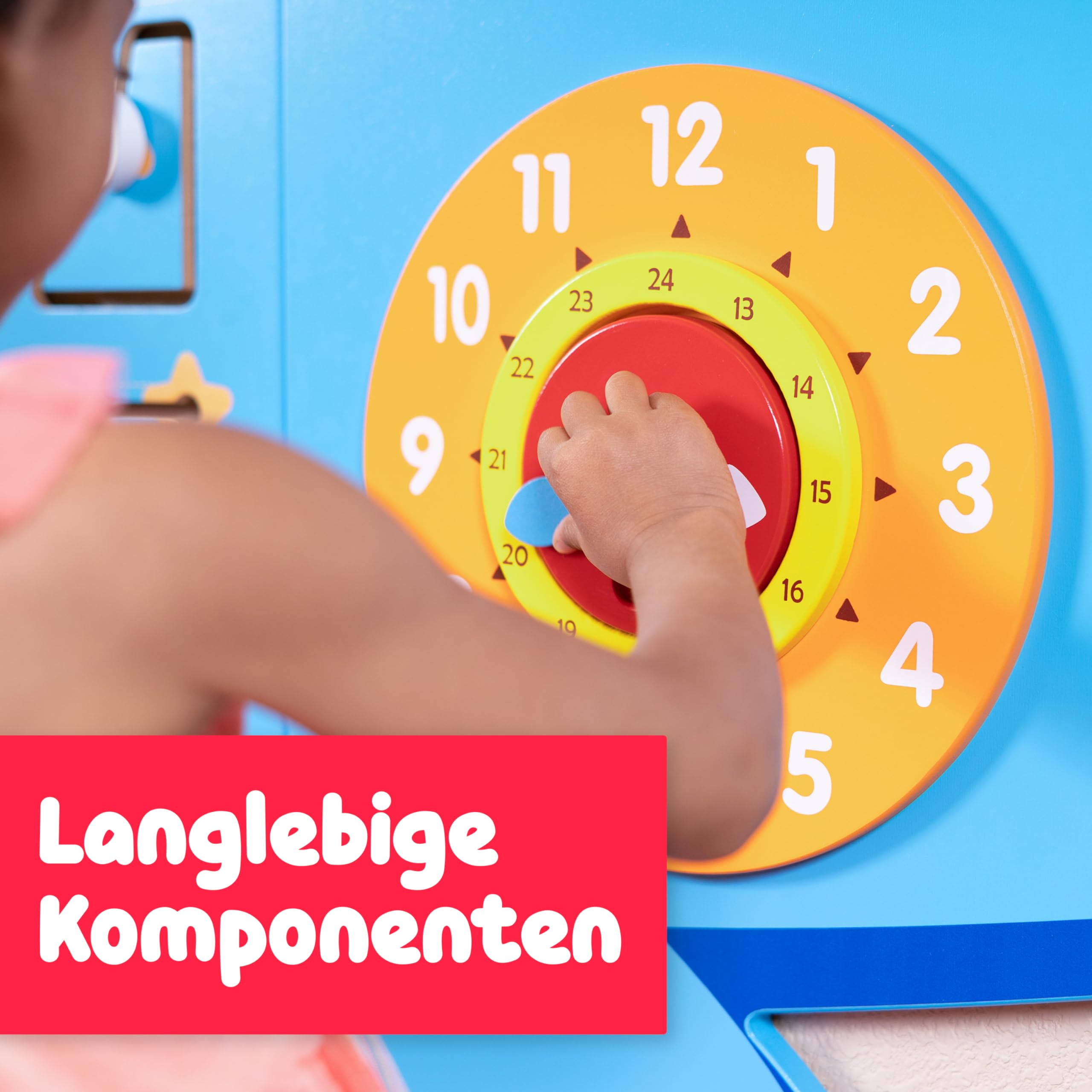 SPARK & WOW Flugzeug Aktivitäten-Wandtafeln - Ab 18 Monaten - Montessori Sensorisches Wandspielzeug - 6 Aktivitäten - Busy Board - Kleinkindzimmer Dekoration