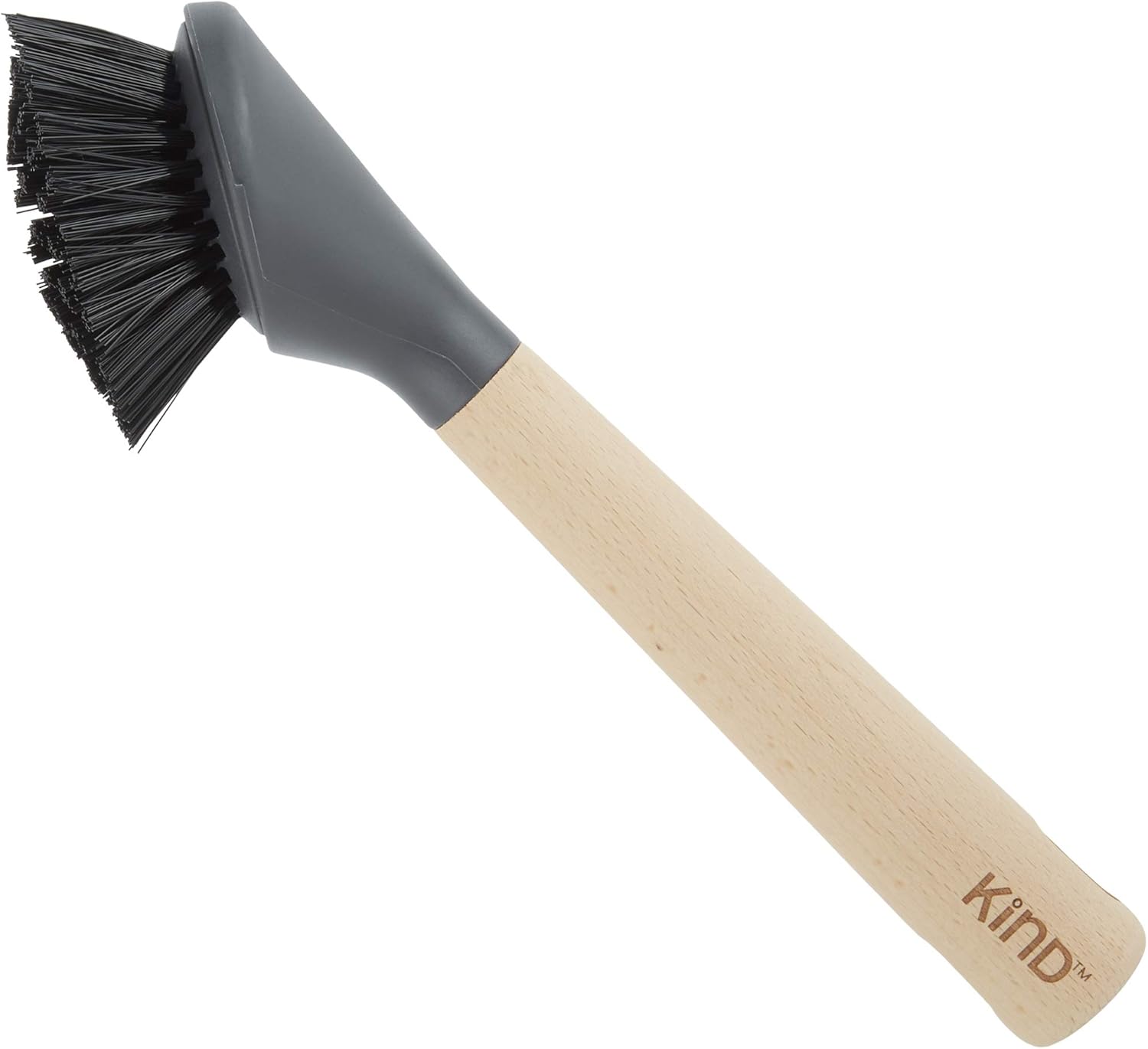 Up To 50% OFF Casabella Wood Round Dish Brush, Natural/Black