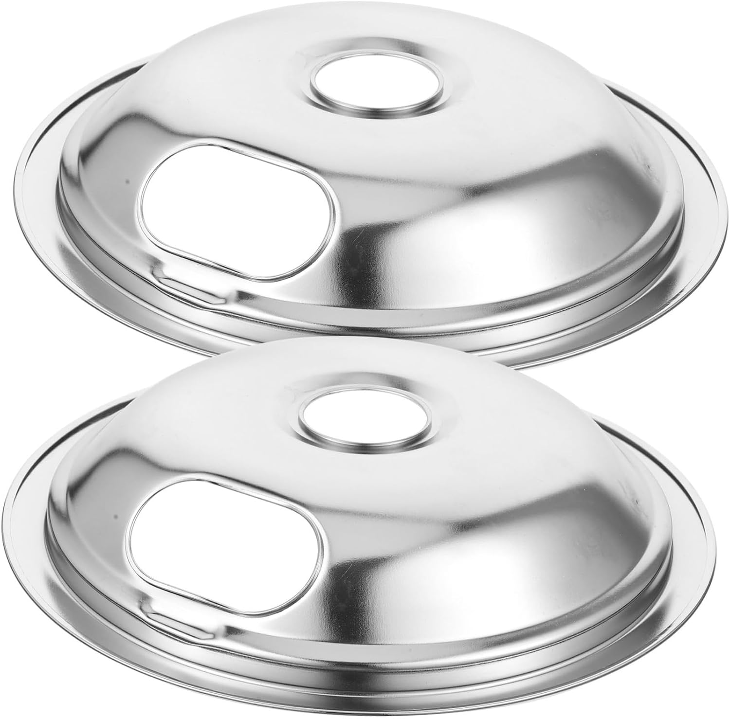 Electric Stove Covers for Burner 2pcs Grill Grease Collector Replacement Set Universal Grill Drip Pans Easy to Install Kitchen Accessory