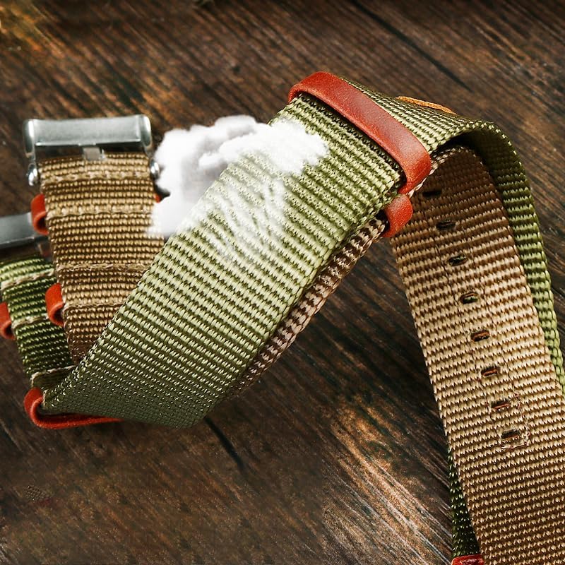 Nylon 20mm 22mm Watchband Seatbelt Khaki Sport Canvas Wrist Band Bracelet Fit For Hamilton Fit For Rolex Watch Strap
