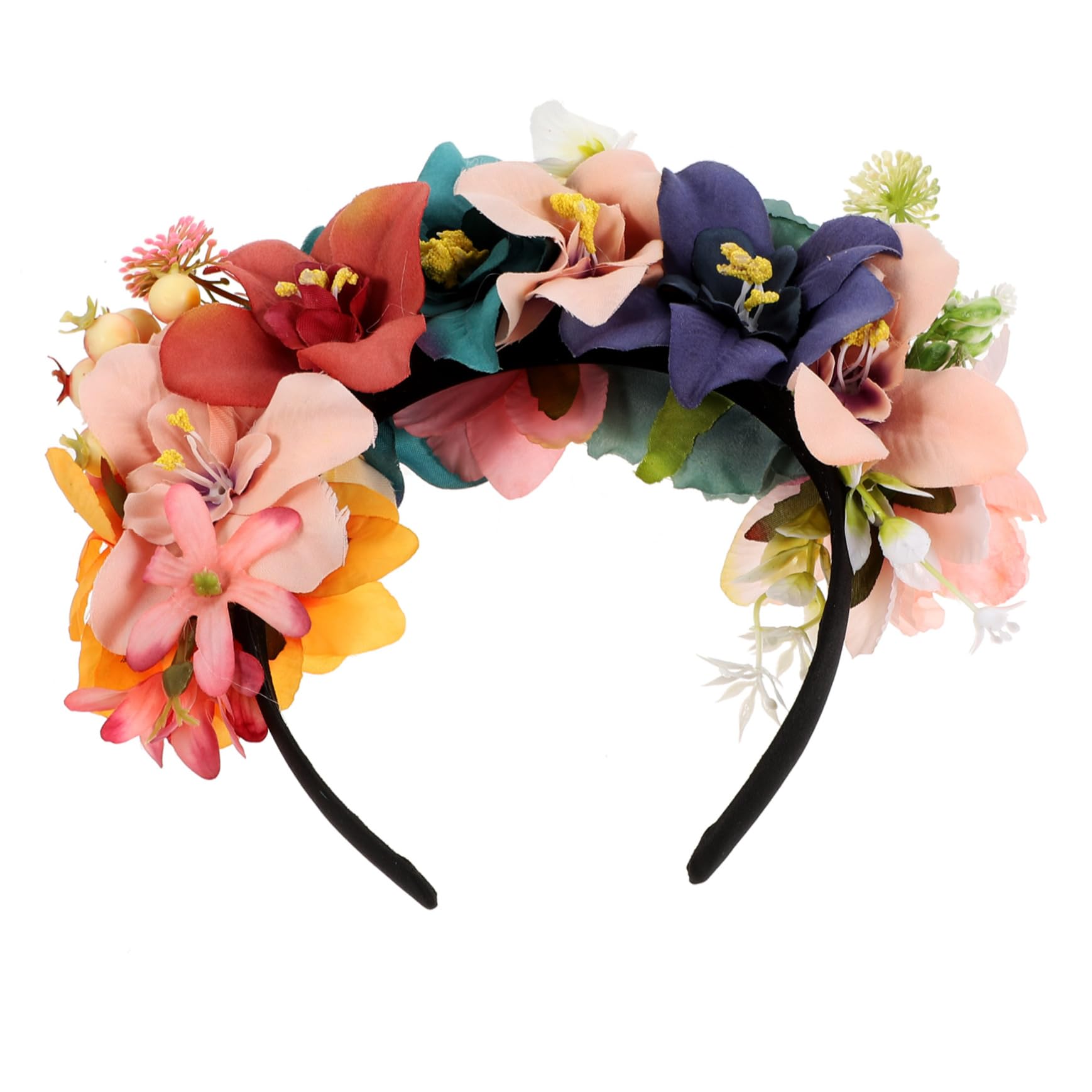 VICASKY 3pezzi Fascia Floreale Elegante Per Donne Cerchietto Decorativo Con Fiori Artificiali Per Matrimonio e Feste Accessorio Alla Moda Per Acconciature Uniche