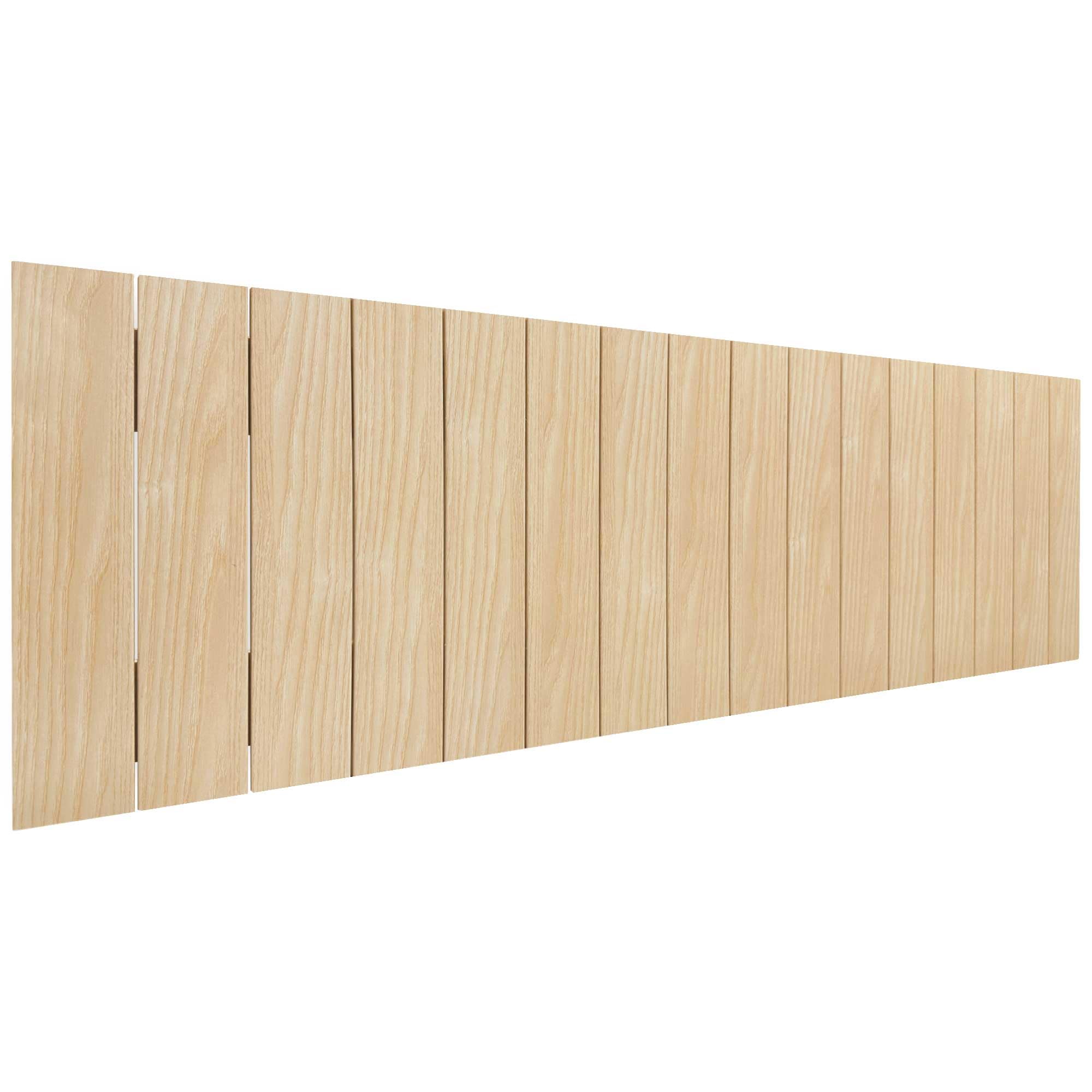 DHOME Cabecero de Madera reciclada DM Estilo Palet Vertical Cama Palets Herrajes incluidos (150cm, Madera Natural)