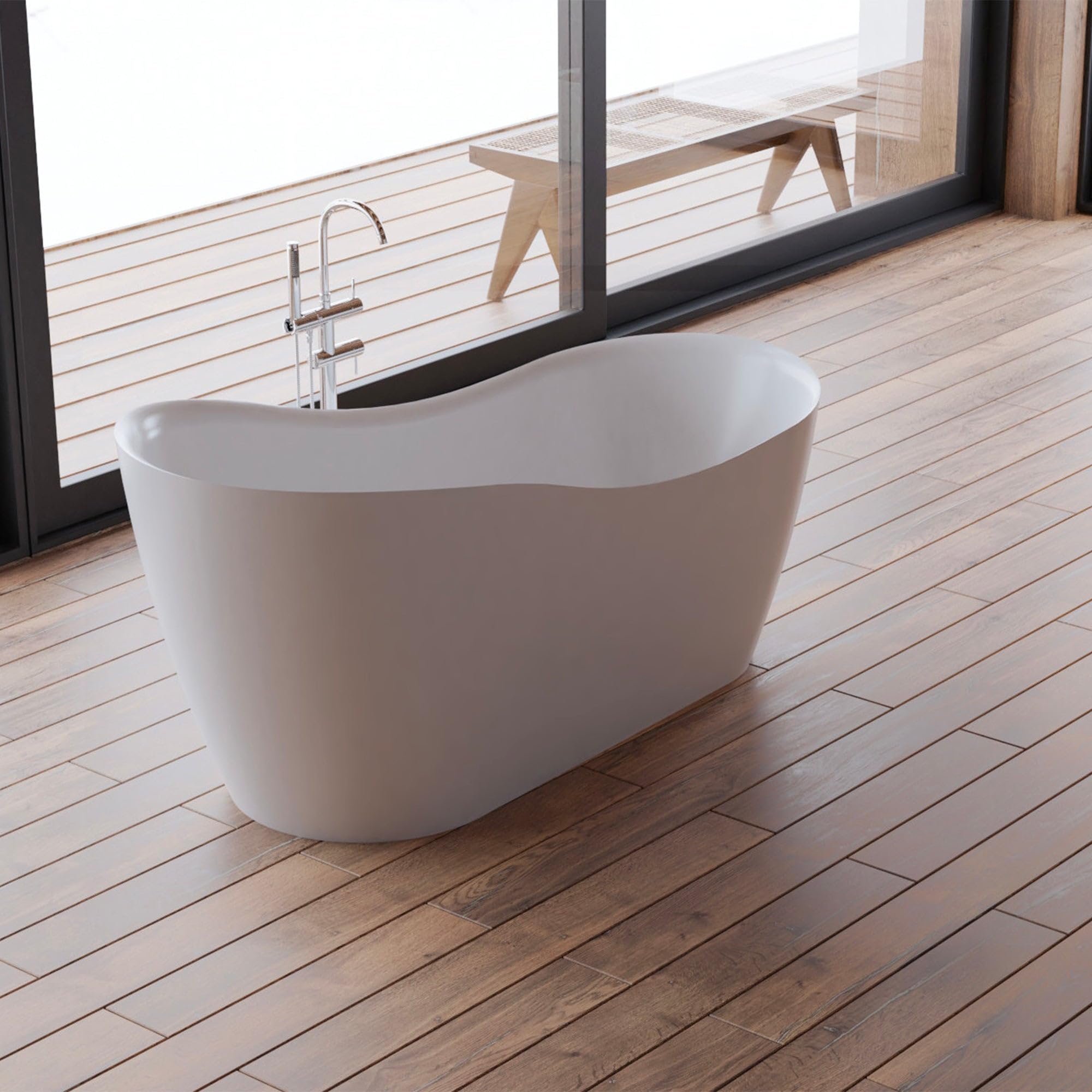 SPALINA Jazz - Bañera exenta Rectangular L. 170 x l. 78 cm