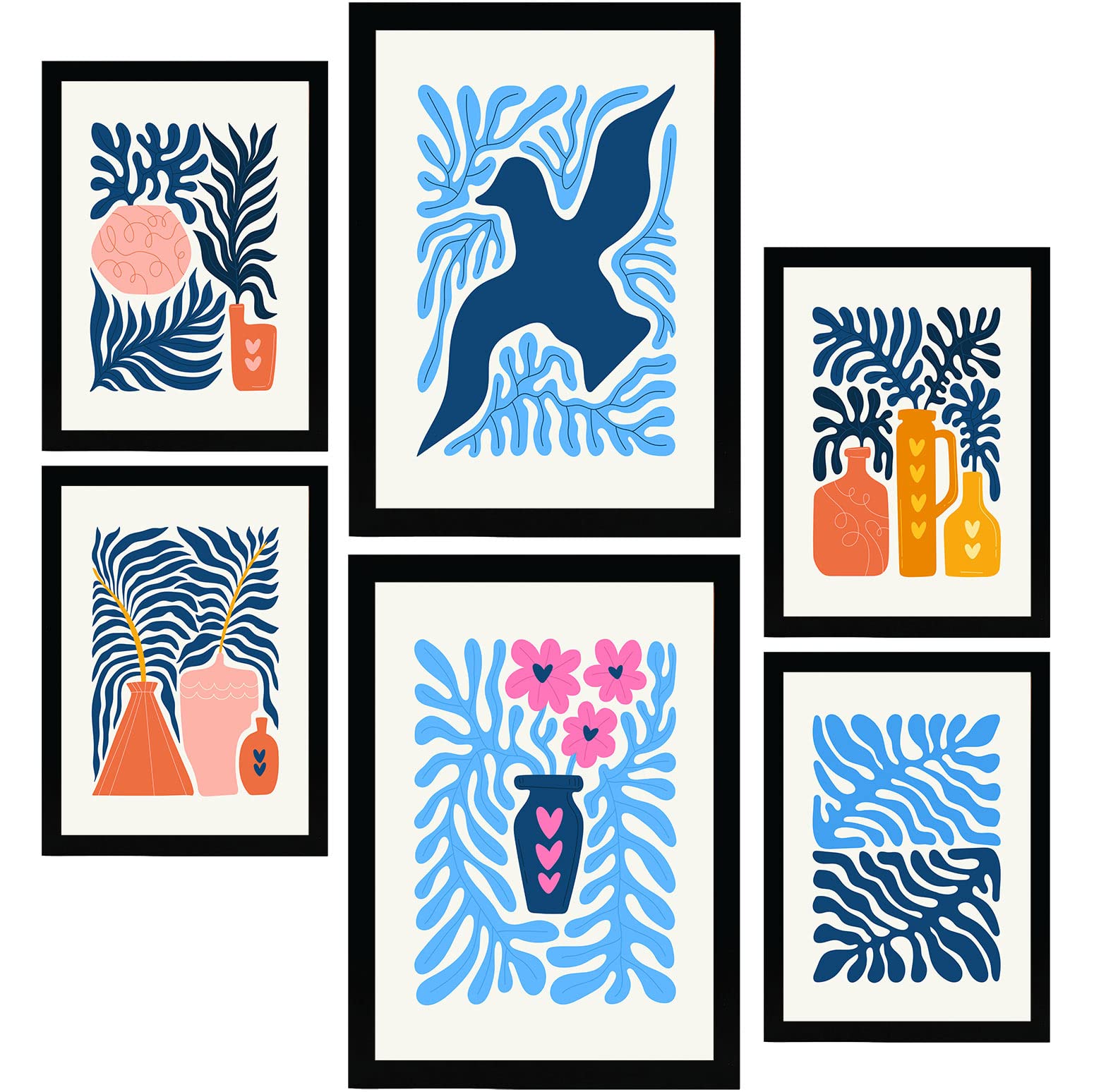Impressions de paysage et de nature pour décoration murale moderne sans cadres