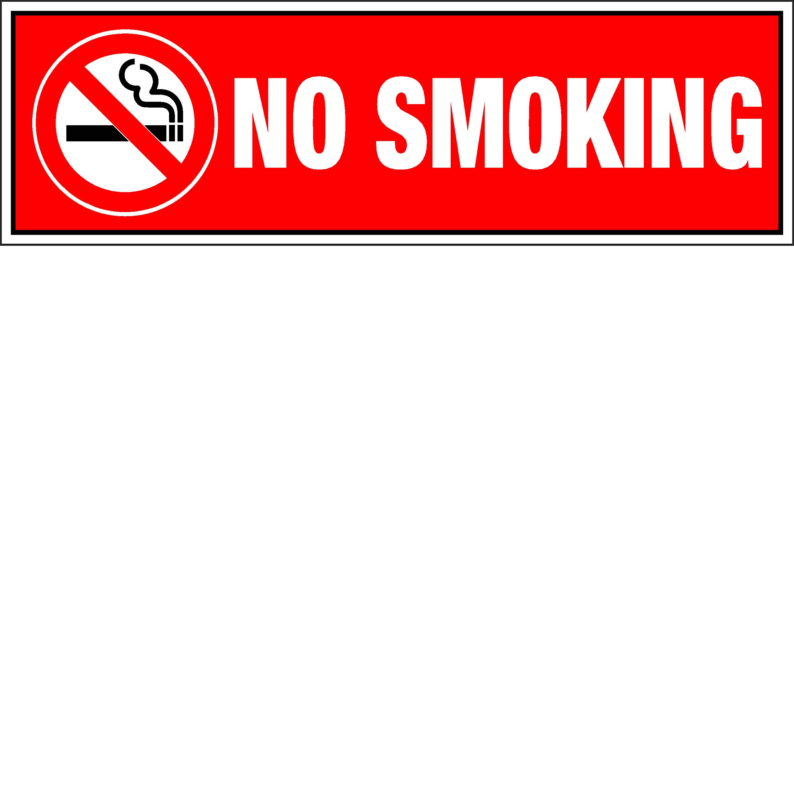 Buy Craft Qila GI No Smoking Plate Safety & Warning Sign Board (3x10