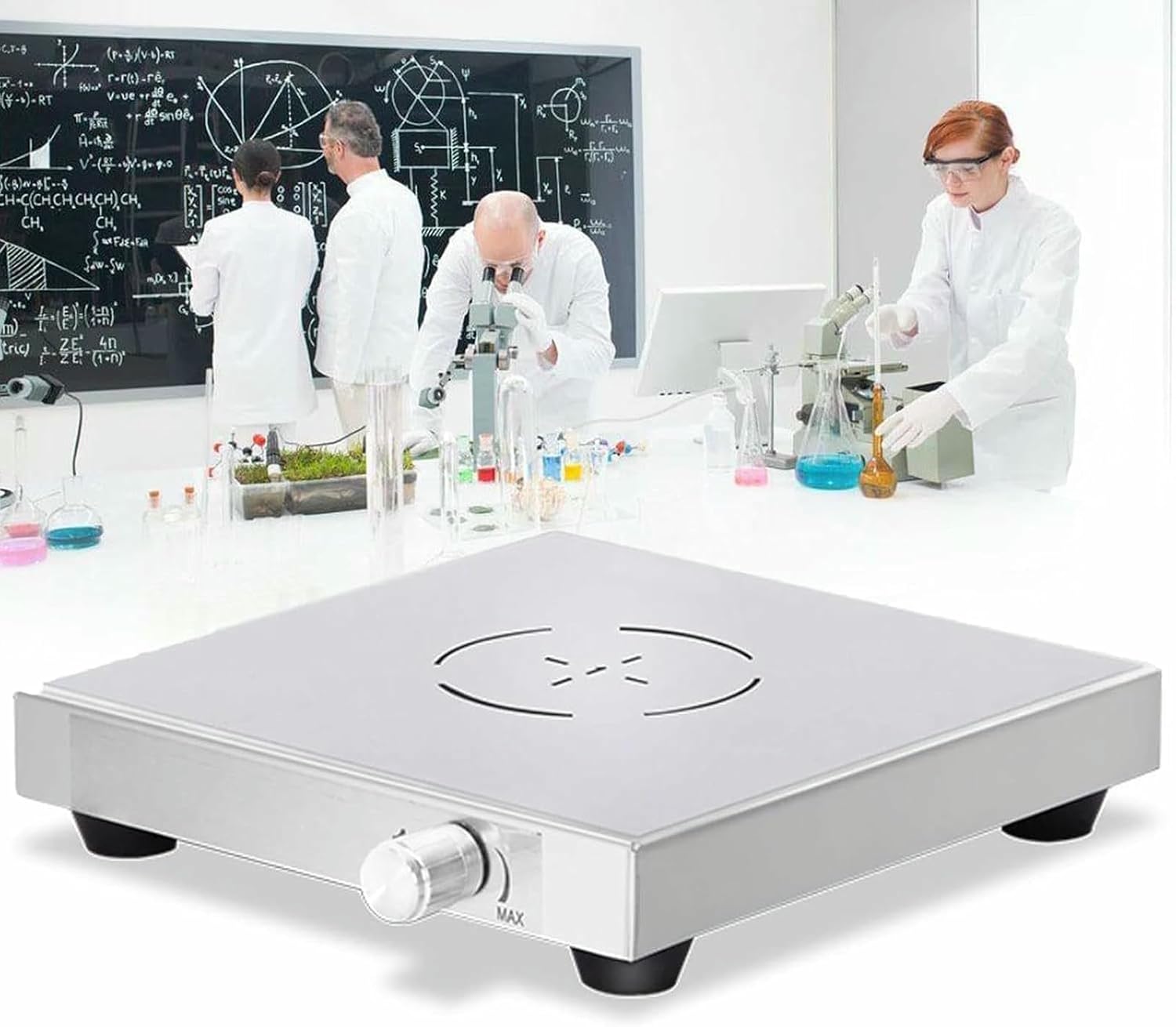 Lab Magnetic Stirrer, 200-2000 RPM Speed Stirrer Machine, Stainless Steel Work Plate, for Lab Use