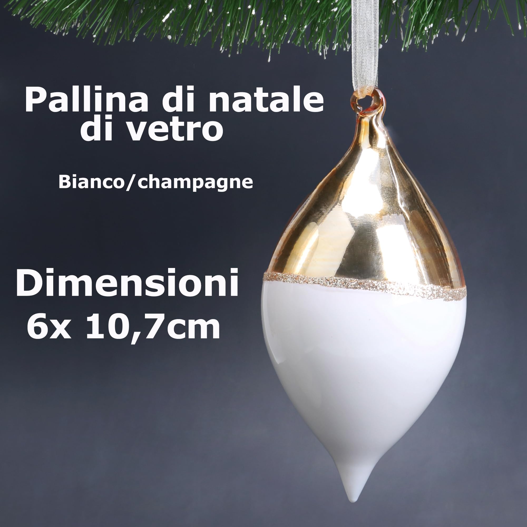 Set 9 palline verdi opache lucide 80 mm vetro soffiato | vendita online su