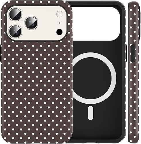 Vulfwela Cute Polka Dot Phone Case for iPhone 17 Pro Max Magnetic Case 6.9", Com