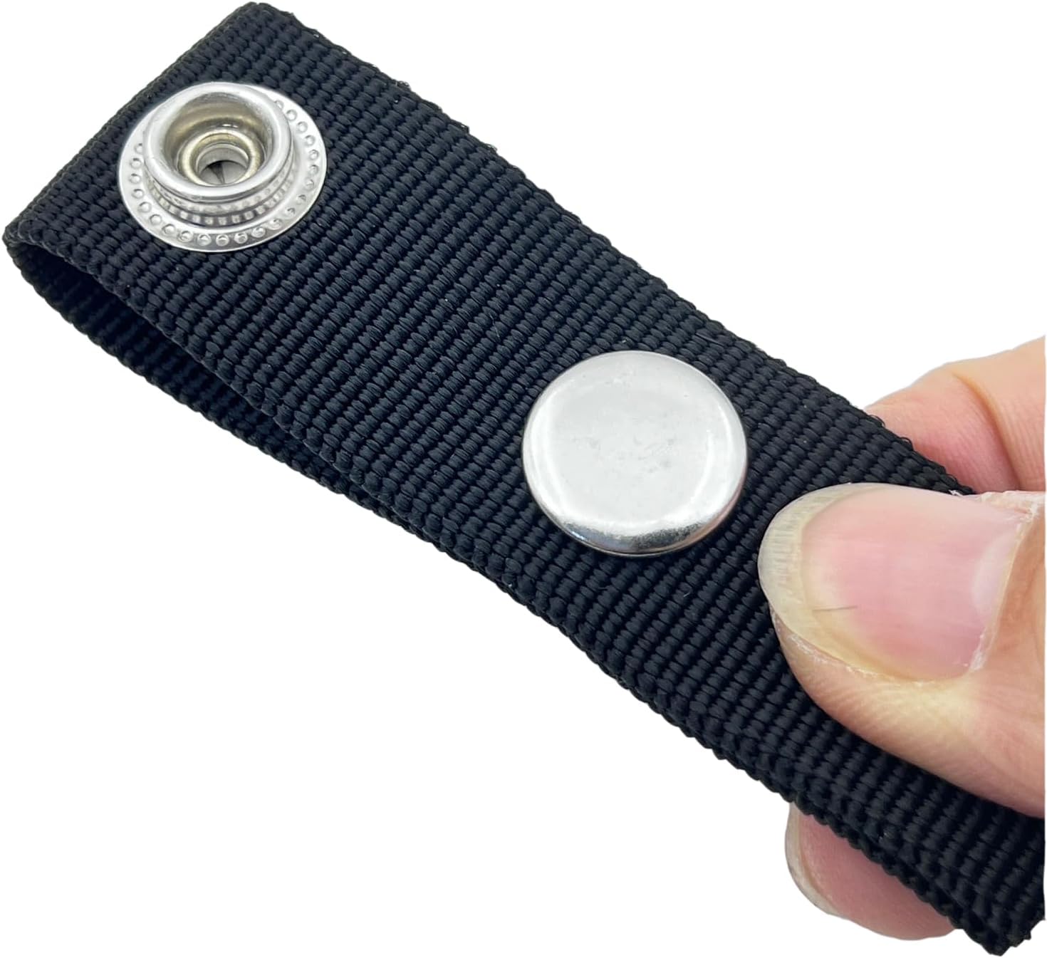 Snap Extender for Boat Canvas -Brass Heavy Duty snap and Thickened Webbing ，Extension Size,1"/1 1/2"/2"/2 1/2"/ 3"/ 3 1/2" /4" - Built in Finger Loops (10, 1 1/2")