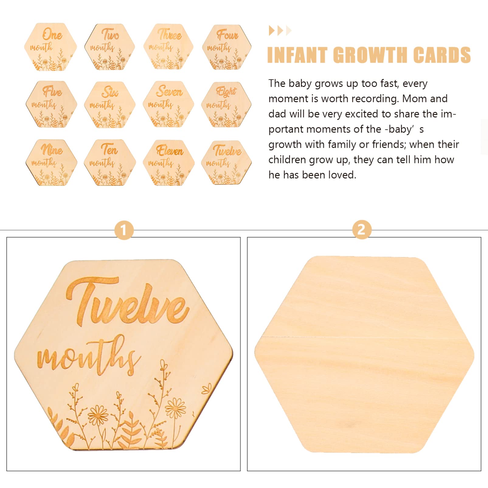 DECHOUS 36stücke Teiliges Meilensteinkarten Für Junge Mädchen Dekorative Fotokarten Für Neugeborene Monatliche Erinnerungen Für Babyshower Und Besondere Anlässe Wunderschönes Design