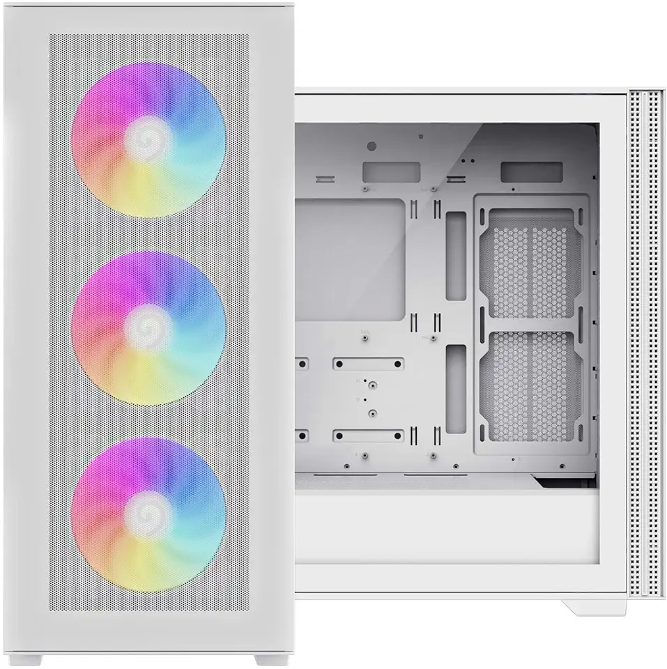 Gabinete Gamemax Mid Tower E-atx Vidro Quest Branco