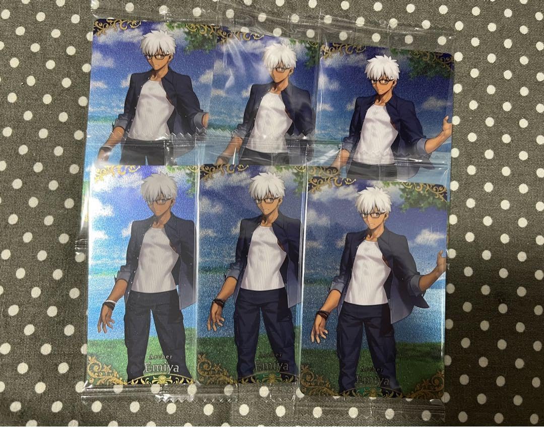 fgo ウエハースセット　エミヤ FGOウエハース13 エミヤ クロエ セタンタ セット - メルカリ