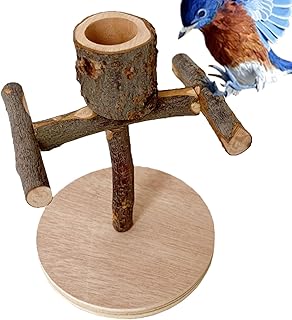 鳥かご用 止まり木 - 木製 訓練 かじりおもちゃ - 鳥 プレイスタンド 知育おもちゃ,フィンチ オカメインコ セキセイインコ コンゴウインコ オウム 九官鳥 インコ 小型鳥 中型鳥 大型鳥用
