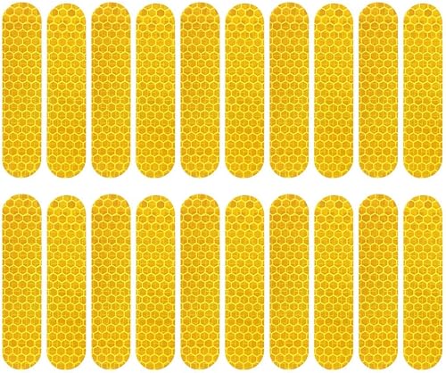 Miniatura 5 de 20 calcomanías reflectantes universales autoadhesivas nocturnas para scooter eléctrico, tira de advertencia impermeable para accesorios de