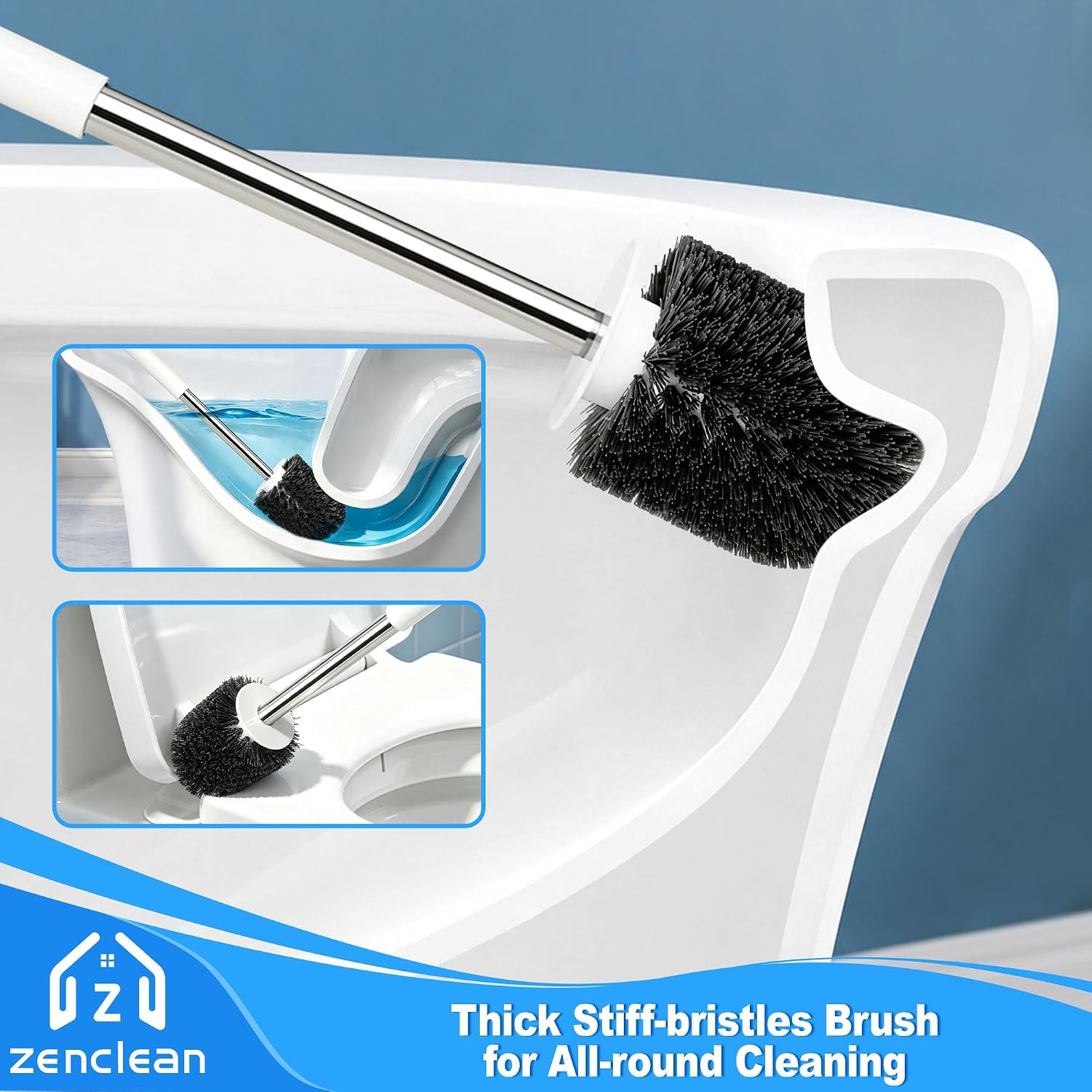 Toilet Brush and Plunger Set (Black)